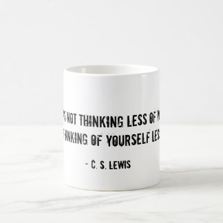 Café Citações de Lewis do CS da caneca da humildade