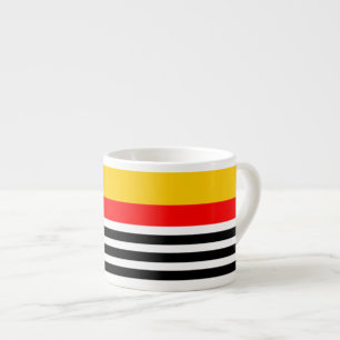 Café clássico da caneca da listra espanhola