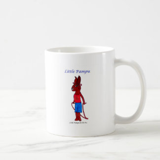 Café Coelhos de Choc do vintage pouca caneca de Pampu