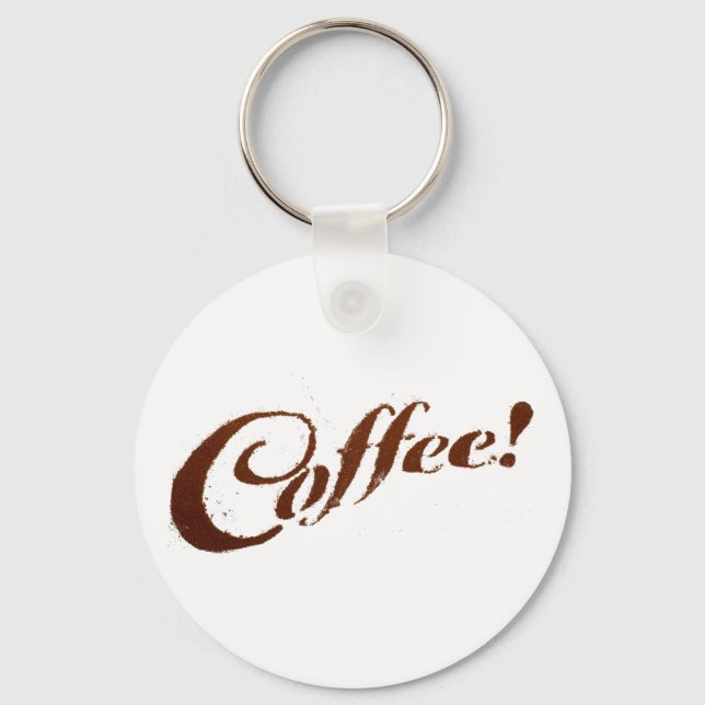 Café Coffee Grounds - Porta-chaves (Frente)