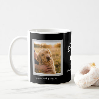 Café Colagem de Fotos Polaroid em Caneca do Cão Retriev
