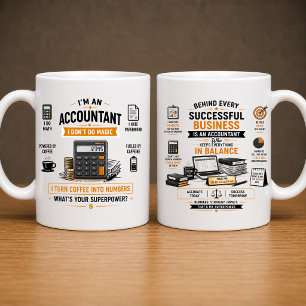 Café Coleção de Contador Engraçado   Caneca de Contador