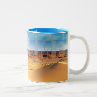 café com caneca desértica