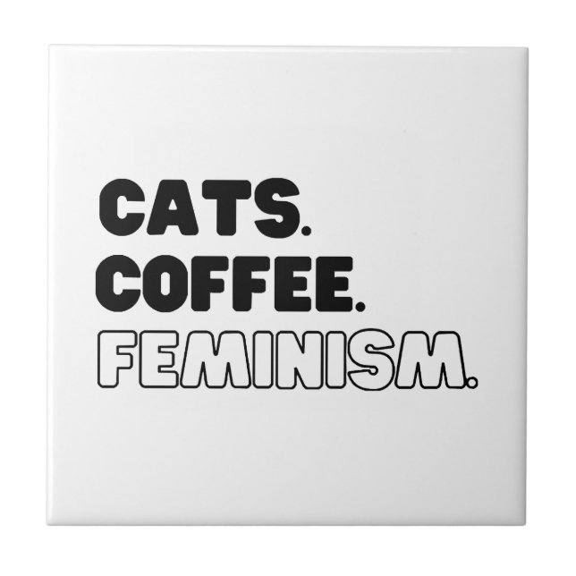 Café com Gatos Feminismo (Frente)
