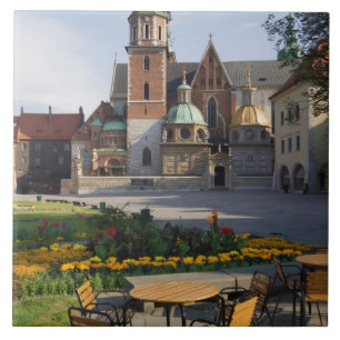 Café com vista para a Catedral de Wawel, Colina Wa