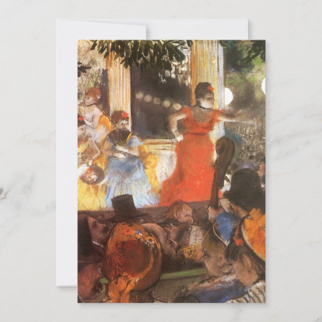 Cafe Concert em Les Embaixadeurs por Edgar Degas (Frente)