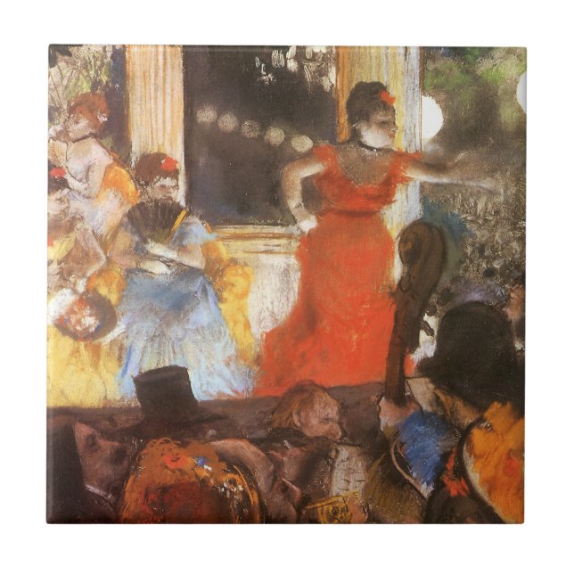 Cafe Concert em Les Embaixadeurs por Edgar Degas (Frente)