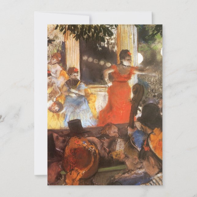 Cafe Concert em Les Embaixadeurs por Edgar Degas (Frente)