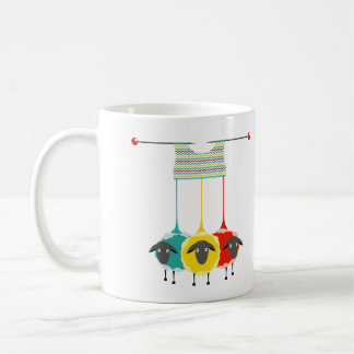 Café Confecção de malhas com caneca dos carneiros
