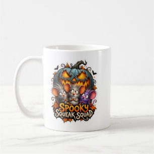 Café 🎃🐭 Conjunto de Chiados Assustadores Caneca de Ha