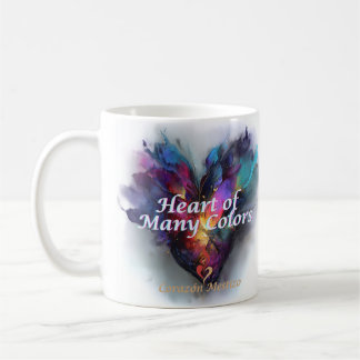 Café Coração de muitas cores — Caneca Corazón Mestizo