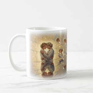 Café Coração de Vidro Jornada Caneca de Amor Despedaçad
