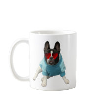 Corações de Bulldog Francês Bonitos Adoram Caneca 