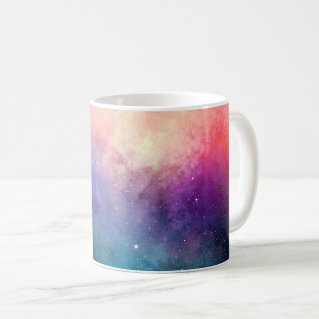 Café Cores de Chakra da caneca da galáxia (Frente Esquerda)