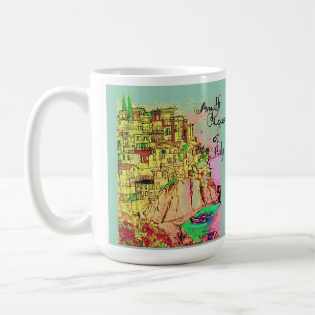 Café Costa de Amalfi da caneca de Italia pelo artista (Esquerda)