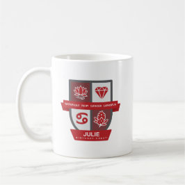 Café Crest™ de Aniversário de Câncer para Caneca de 1 a