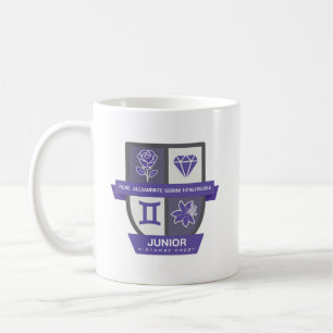 Café Crest™ de Aniversário de Gêmeos para Caneca de 1 a