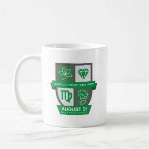 Café Crest™ de Aniversário de Virgem para Caneca de 23