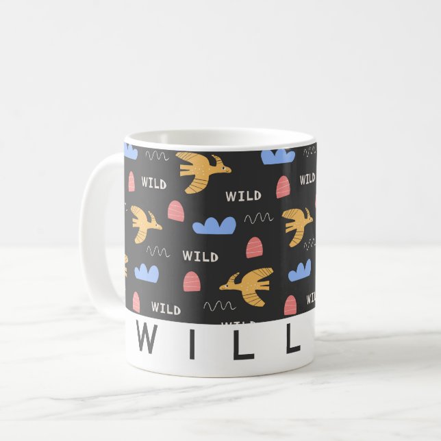 Café Crianças Personalizadas Caneca de Crianças (Frente Esquerda)