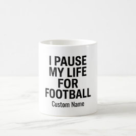 Café Crie Sua Própria Caneca de Futebol | Eu Pauso Minh