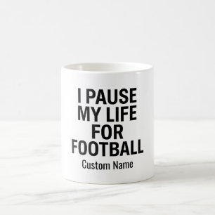 Café Crie Sua Própria Caneca de Futebol Eu Pauso Minh