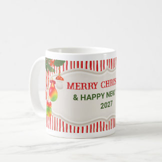 Café Crie Sua Própria Caneca de Natal Alegre 2027