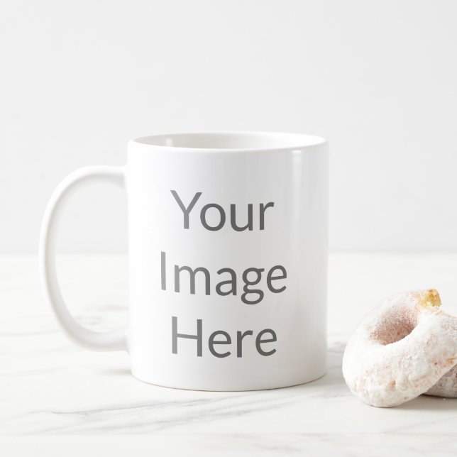 Café crie sua própria imagem personalizada caneca de ca (Com Donut)