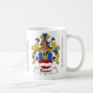Café Crista da família de Bauer em uma caneca