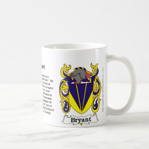 Café Crista da família de Bryant em uma caneca