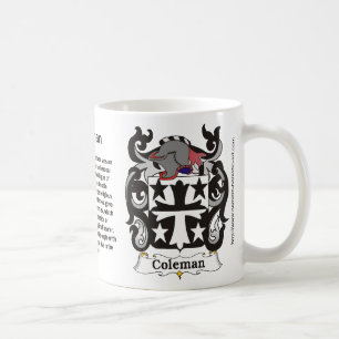 Café Crista da família de Coleman em uma caneca