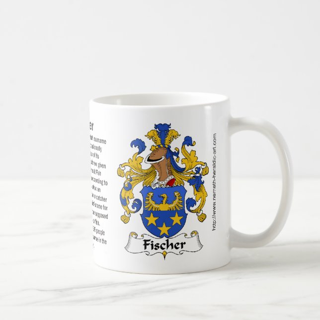 Café Crista da família de Fischer em uma caneca (Direita)