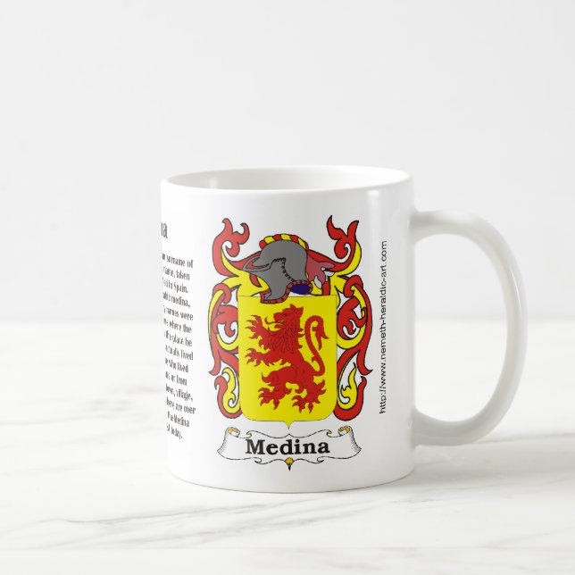 Café Crista da família de Medina em uma caneca (Direita)