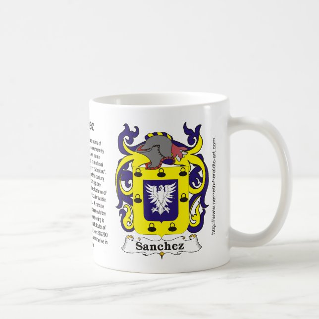 Café Crista da família de Sánchez em uma caneca (Direita)