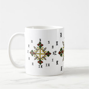 Café Cruz etíope - caneca do relógio de ponto