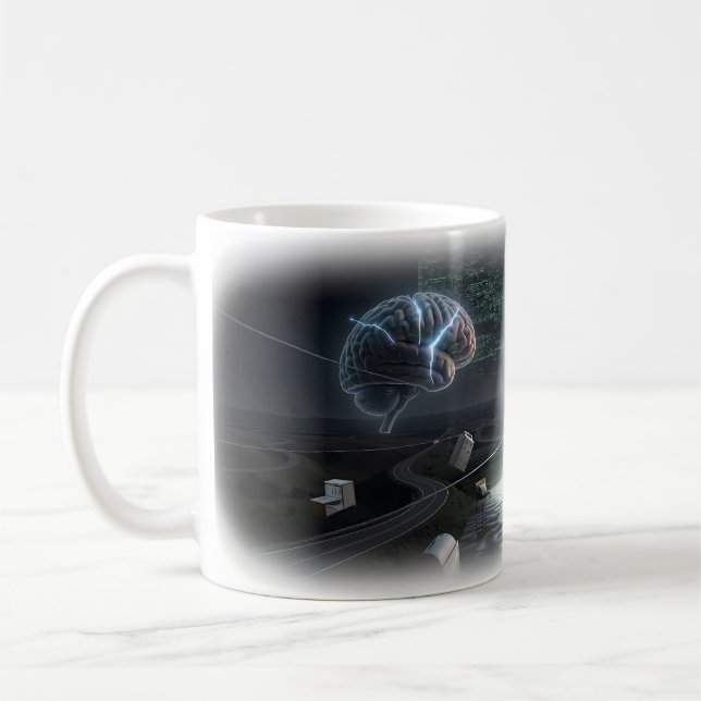 Café Cruzamento da Mente de Coragem Silenciosa Caneca d (Esquerda)