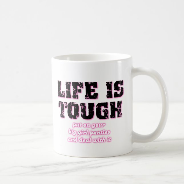 Café Cuecas de Menina Grande Caneca Divertida (Direita)