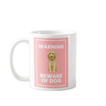 Cuidado com a Caneca de Quadrinhos do Doodle Dog