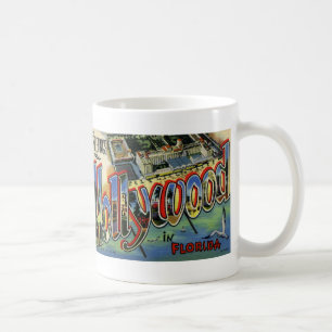 Café Cumprimentos da caneca do cartão do vintage de