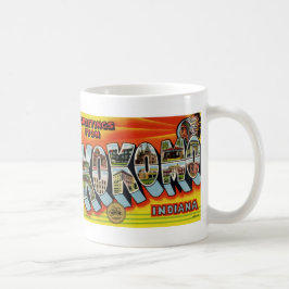 Café Cumprimentos de Kokomo na caneca do cartão do