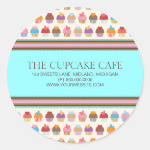 Café Cupcake  Adesivos para empresas de padaria