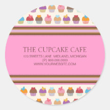 Café cupcake | Adesivos para empresas de padaria
