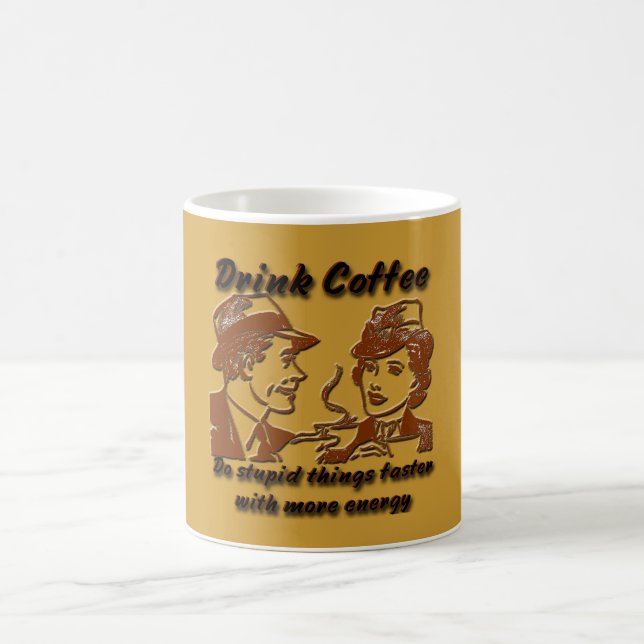 Café da bebida 11 onças. Caneca (Centro)