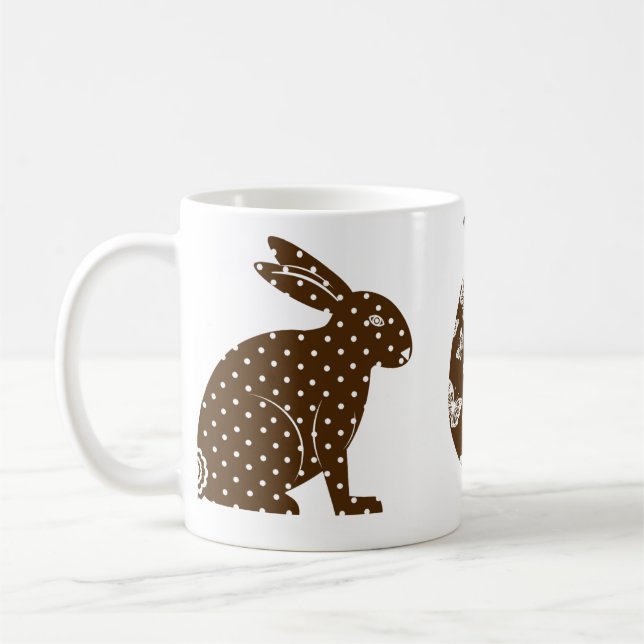 Café © da caneca de Martzkin do coelhinho da Páscoa M. (Esquerda)