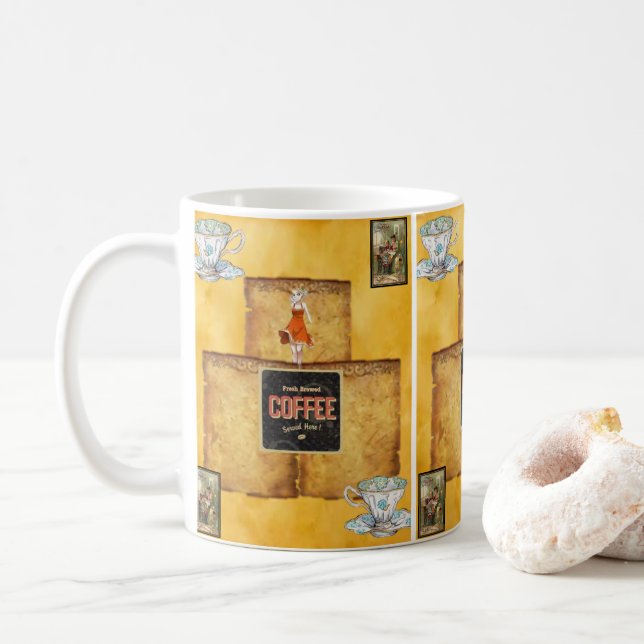 café da manhã com canecas (Com Donut)