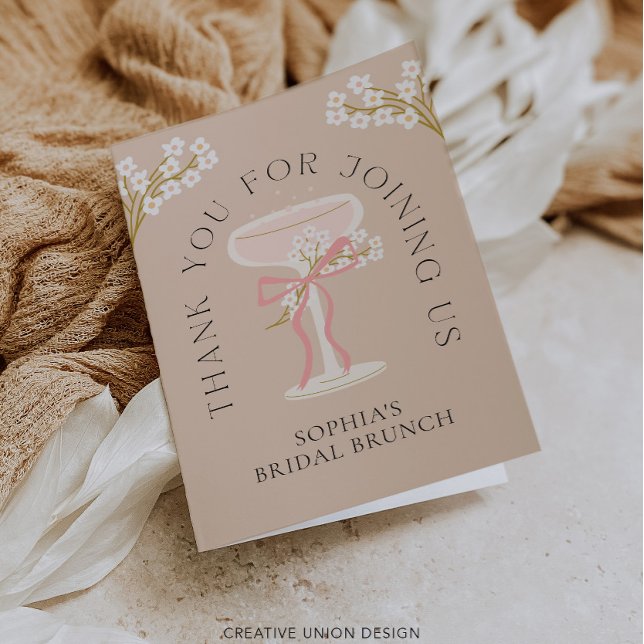 Café da Manhã e Champanhe: Cartão de Agradecimento (Criador carregado)