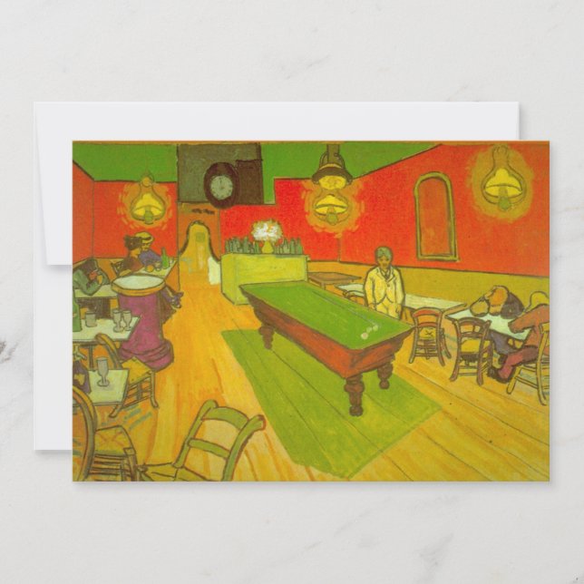 Café da noite por Vincent van Gogh (Frente)