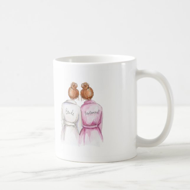 Café Dama de honra? Da noiva vermelha do bolo da caneca (Direita)