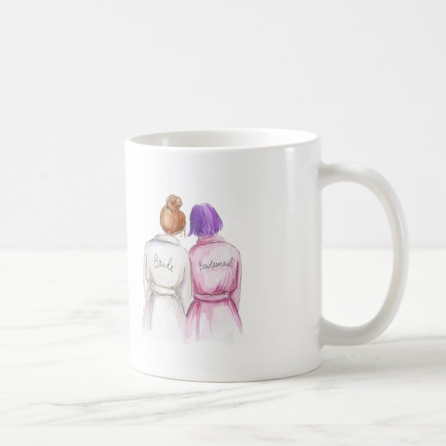 Café Dama de honra? Da noiva vermelha do bolo da caneca (Direita)