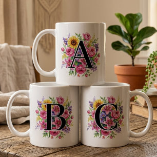 Café Dama de honra Presente de Caneca com Monograma F