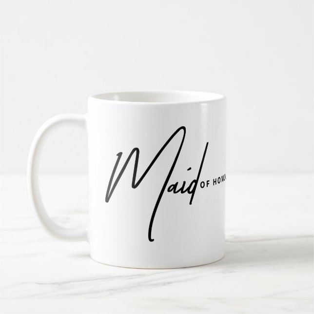 Café “Dama de Honra” Presente Elegante – Caneca para a  (Esquerda)